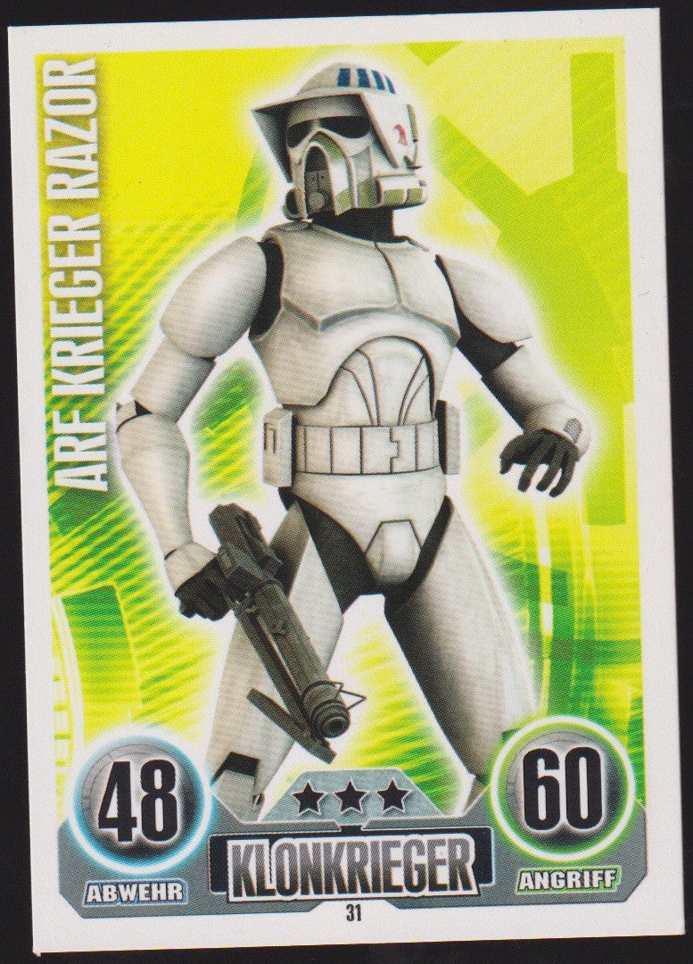 Topps Star Wars 2010 ARF Klonkrieger Razor Republik TCG Rare #31 – Bild 1