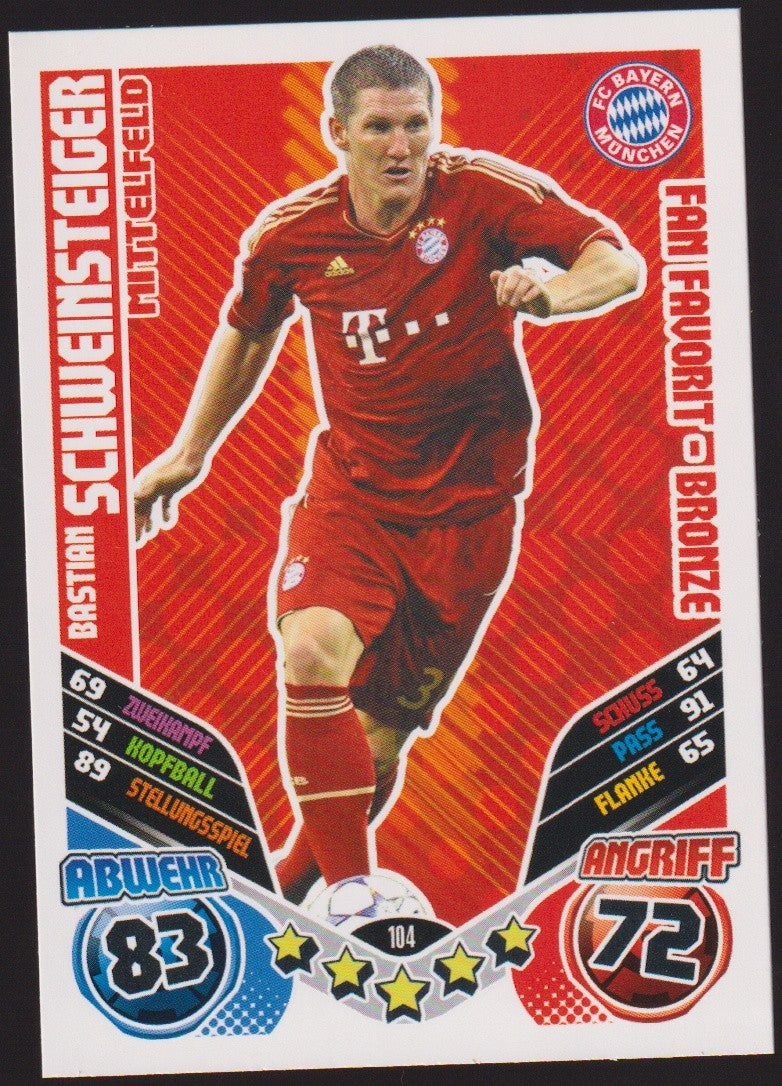 Topps Bastian Schweinsteiger Bayern München Parallel Vintage Legend Parallel – Bild 1