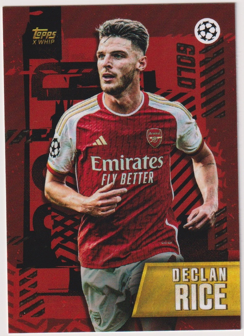 Topps Champions League Gold Declan Rice Arsenal Parallel Rare – Bild 1