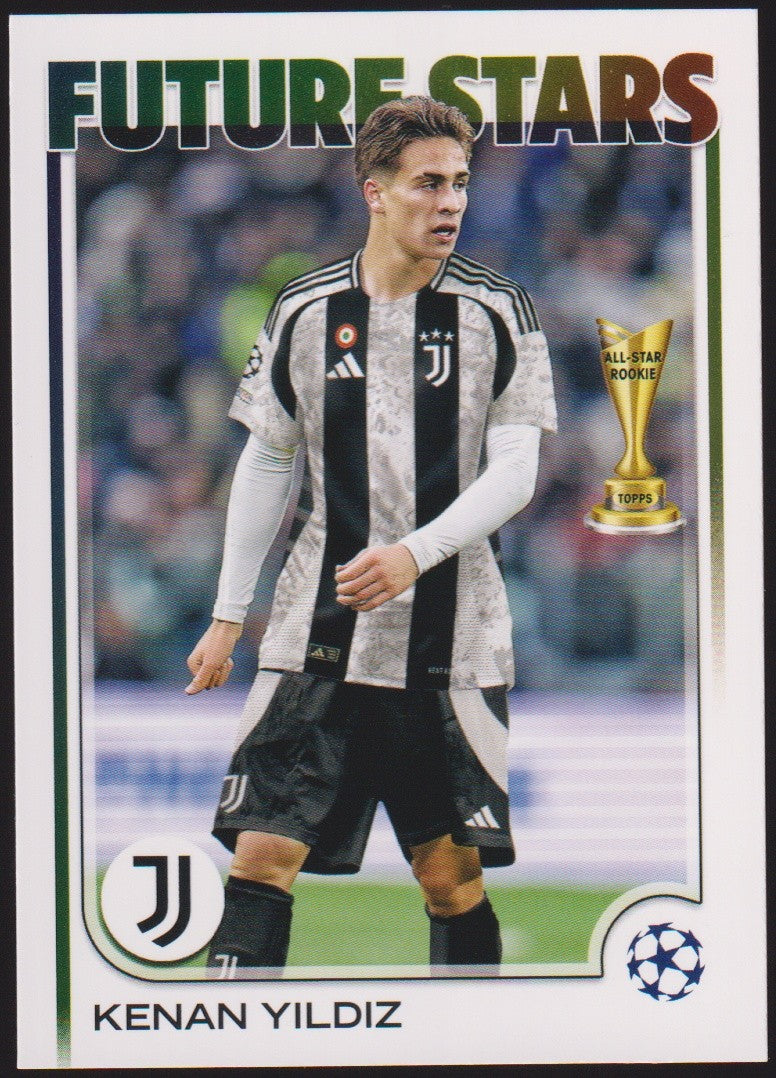 Topps Future 2024-25 Kenan Yildiz Rookie Juventus UEFA Champions League Parallel – Bild 1