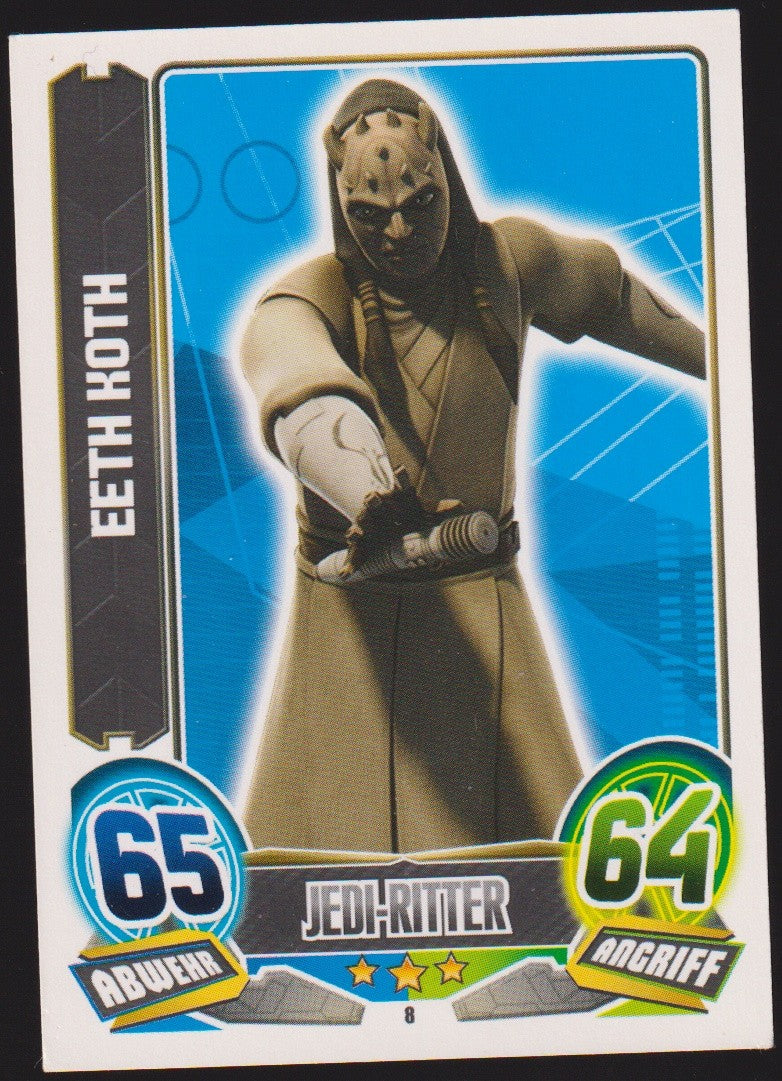 Topps Star Wars 2012 Eeth Koth Jedi-Ritter Republik TCG Rare #65 – Bild 1