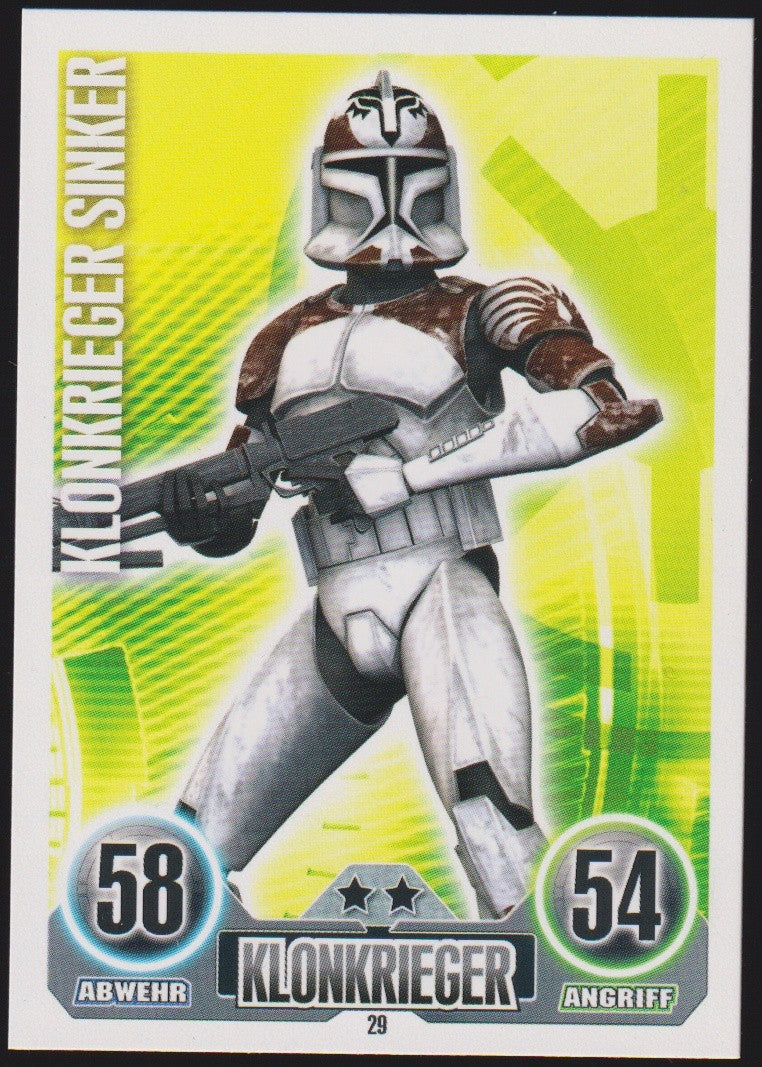 Topps Star Wars 2010 Commander Sinker Klonkrieger Die Republik TCG Rare – Bild 1
