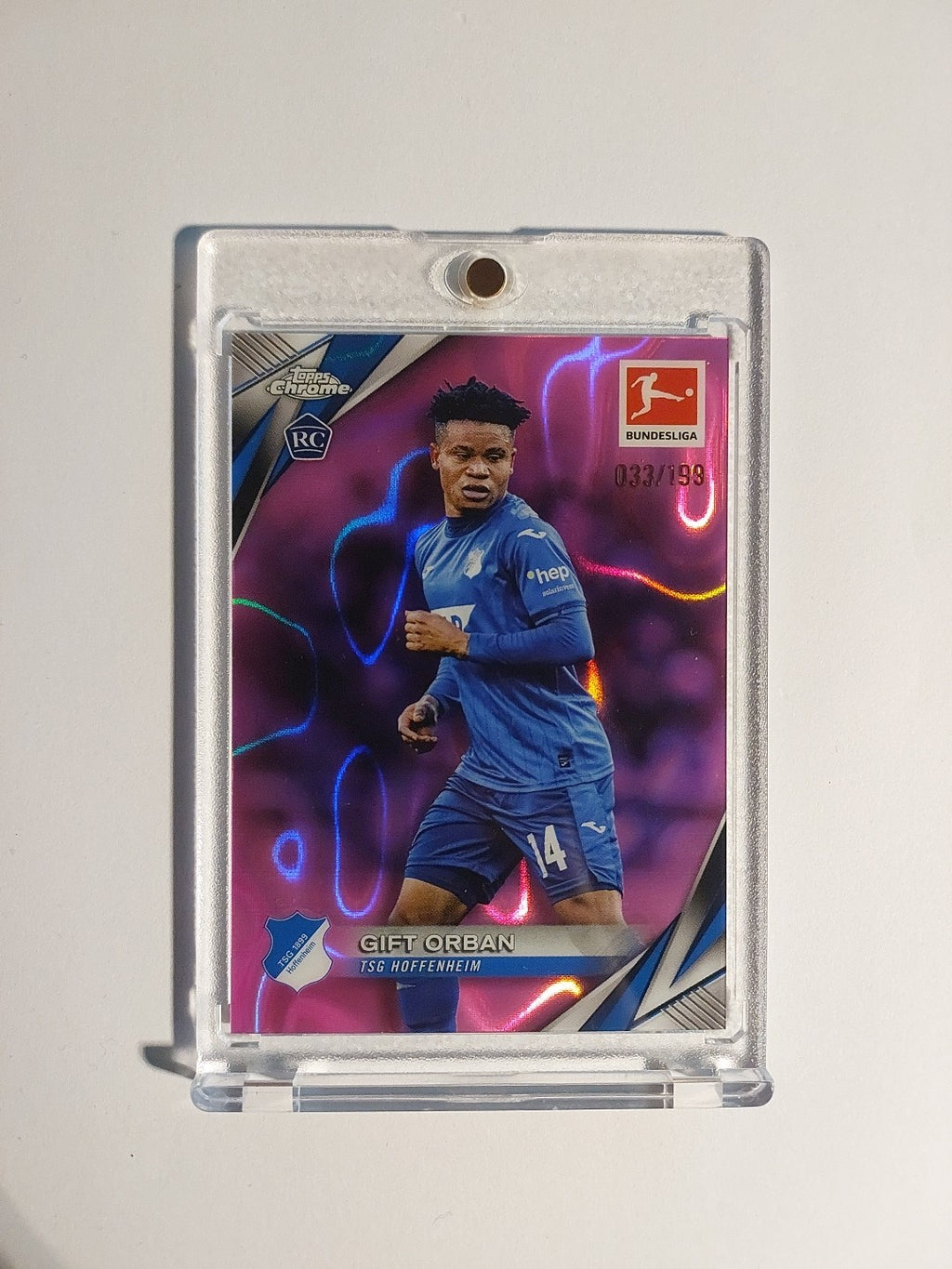 Topps Chrome Bundesliga 2025-26 Gift Orban Hoffenheim Parallel 33/199 Refractor – Bild 1