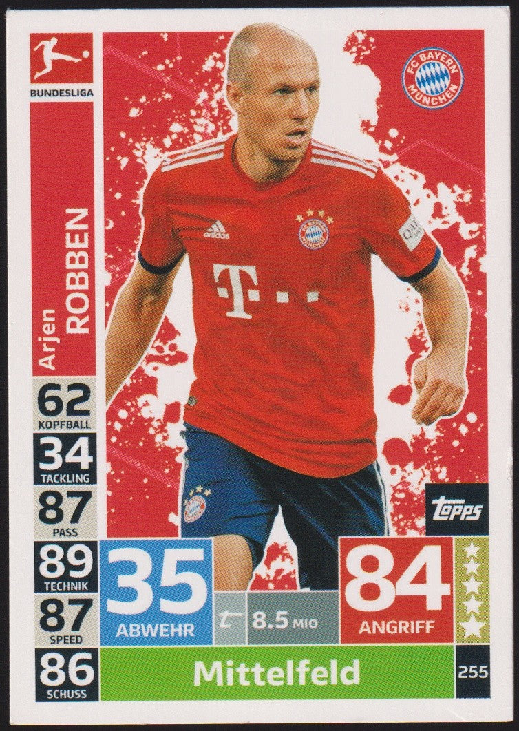 Topps Match Attax Arjen Robben FC Bayern München Bundesliga Parallel Rare – Bild 1