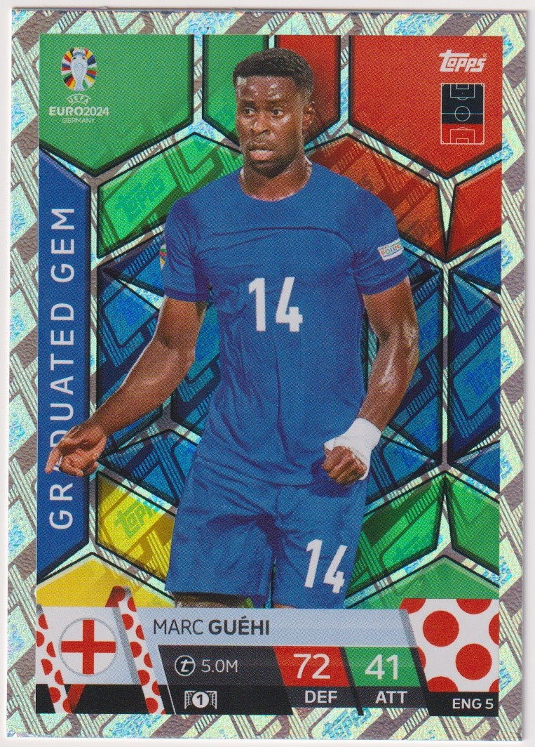 Topps Match Attax 2023-24 Marc Guéhi England Parallel Rare – Bild 1