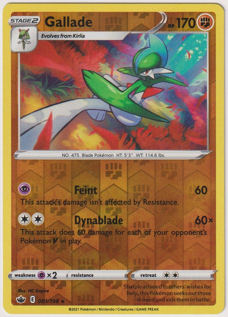 Pokemon TCG Gallade #81/198 Rare (R) Reverse Holo Englisch 2021 – Bild 1