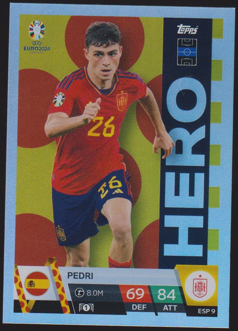 Topps Match Attax 2023-24 Pedri Spanien Parallel Rare – Bild 1