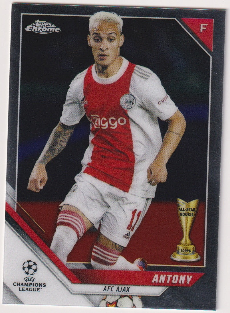 Topps Chrome 2021-22 Antony Rookie AFC Ajax Parallel Rare – Bild 1