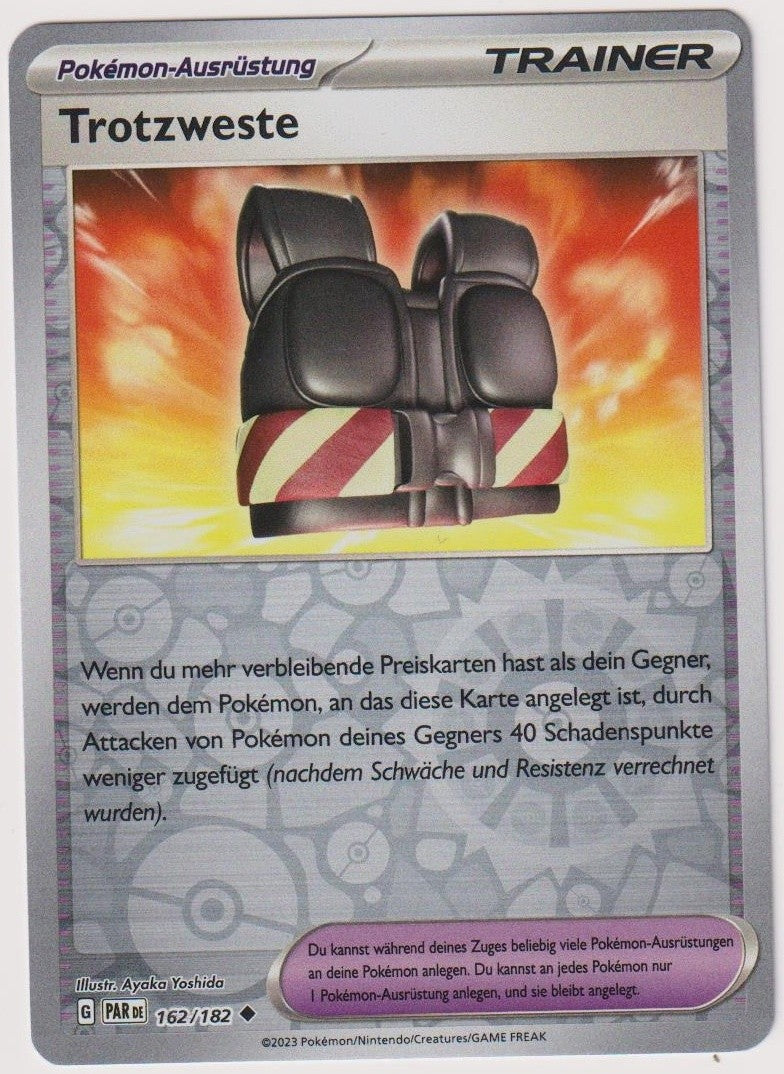 Pokemon TCG Defiance Vest #162/182 Common (C) Reverse Holo Deutsch 2023 – Bild 1