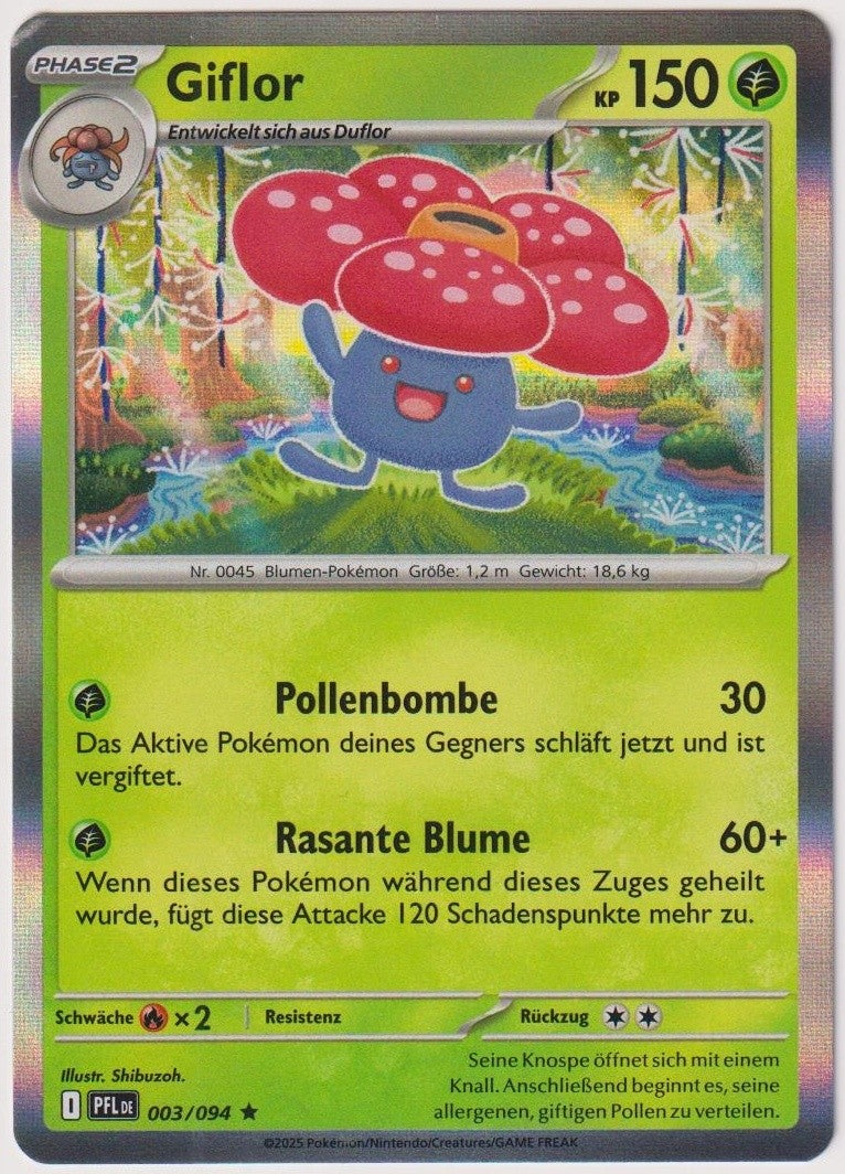 Pokemon TCG Vileplume #3/094 Rare (R) Holo Deutsch 2025 – Bild 1