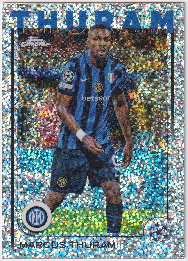 Topps Chrome 2024-25 Marcus Thuram Internazionale Milano Parallel Refractor – Bild 1