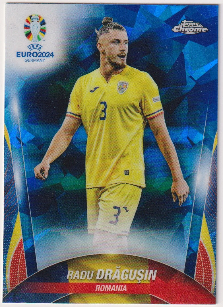 Topps Chrome 2023-24 Radu Drăgușin Romania Parallel Rare – Bild 1