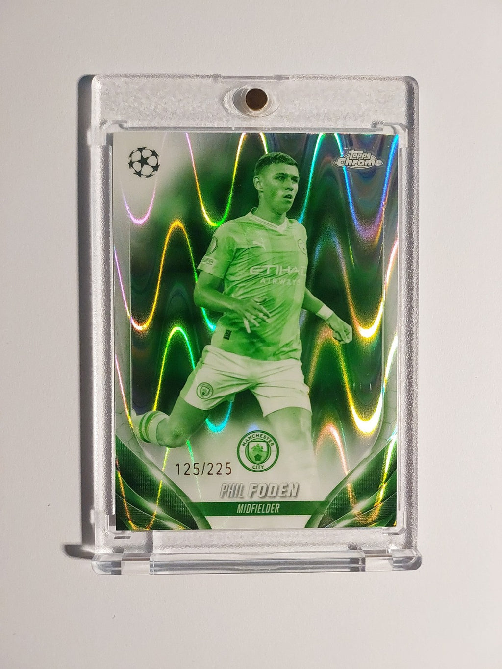 Topps UCC Chrome 2023-24 Phil Foden Manchester City Parallel 125/225 Refractor – Bild 1