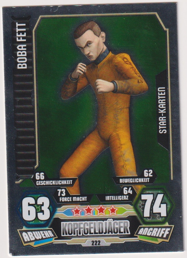 Topps Star Wars 2012 Boba Fett Unterwelt Kopfgeldjäger TCG Rare #222 – Bild 1