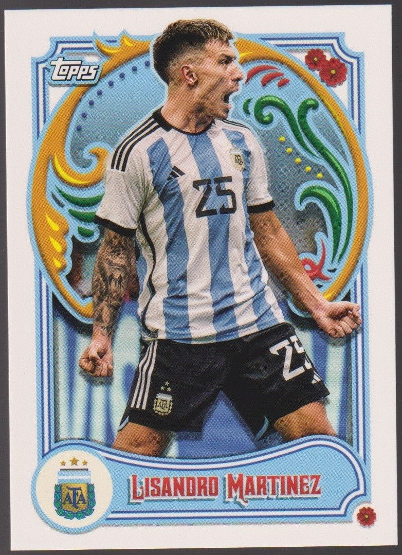 Topps 2023-24 Lisandro Martinez Argentina Parallel Rare #25 – Bild 1