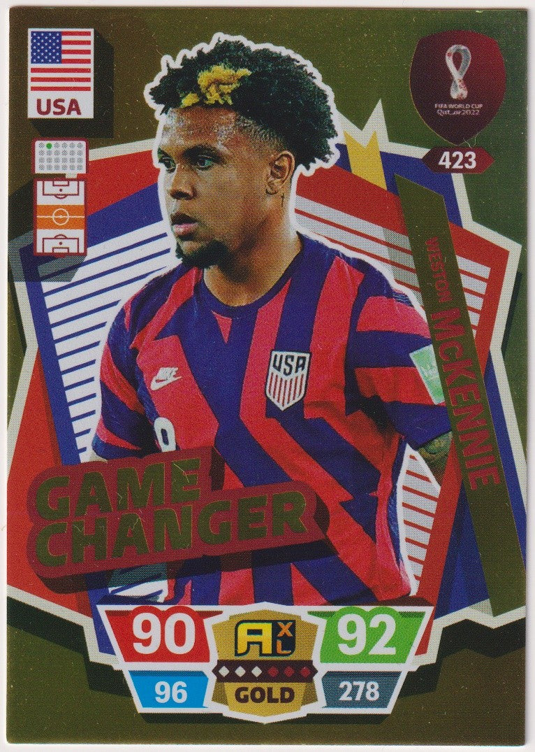 Panini FIFA World Cup Qatar2022 Adrenalyn 2022-23 Weston McKennie USA Parallel – Bild 1