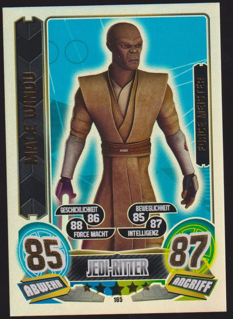 Topps Star Wars 2015 Mace Windu Republik Jedi-Ritter TCG Rare #165 – Bild 1