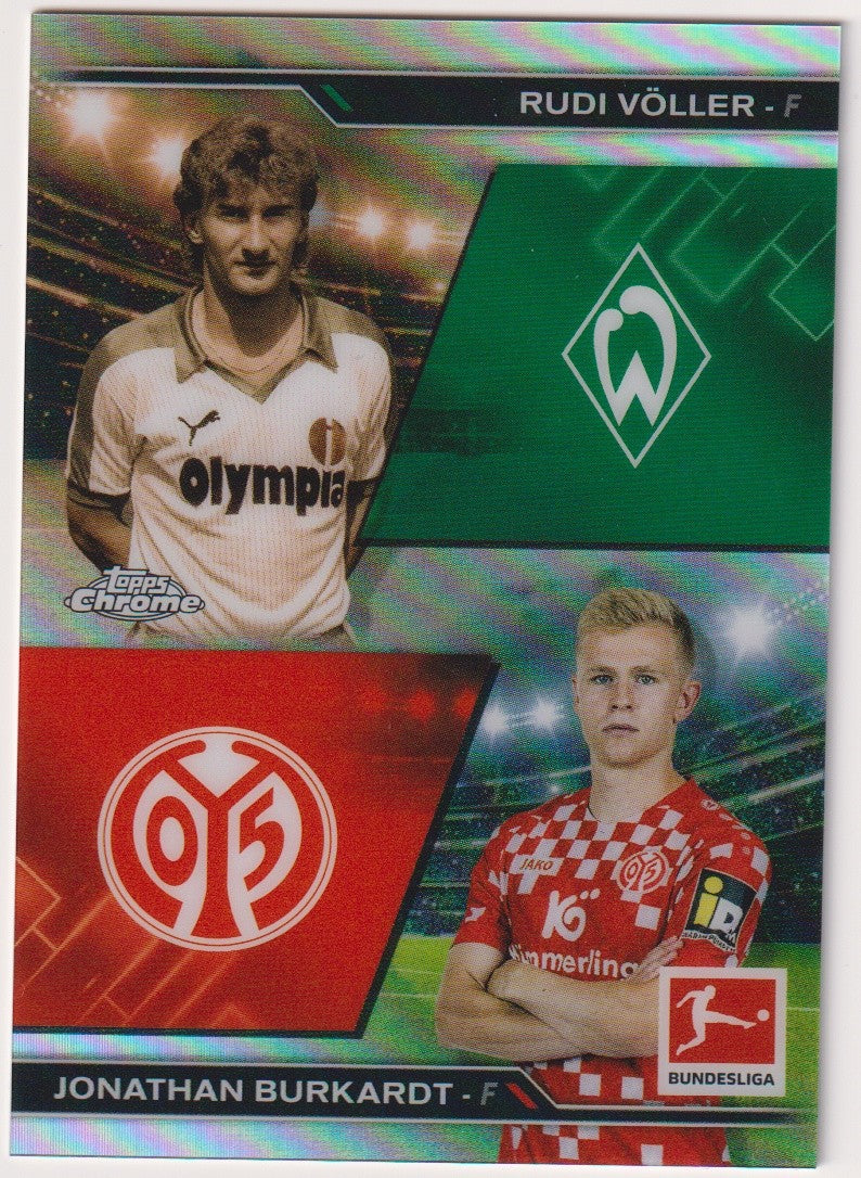 Topps Chrome 2024-25 Rudi Völler SV Werder Bremen Parallel Rare Nr. HIN-15 – Bild 1