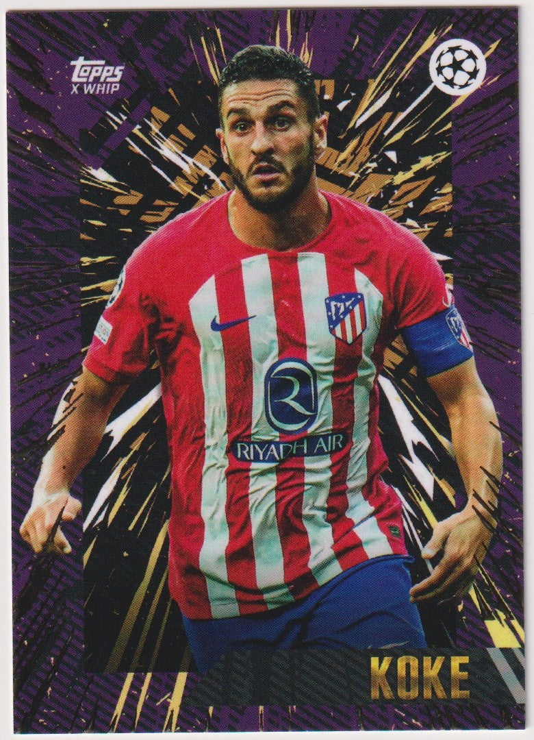 Topps X WHIP Gold 2023-24 Koke Atlético Madrid Parallel Rare – Bild 1