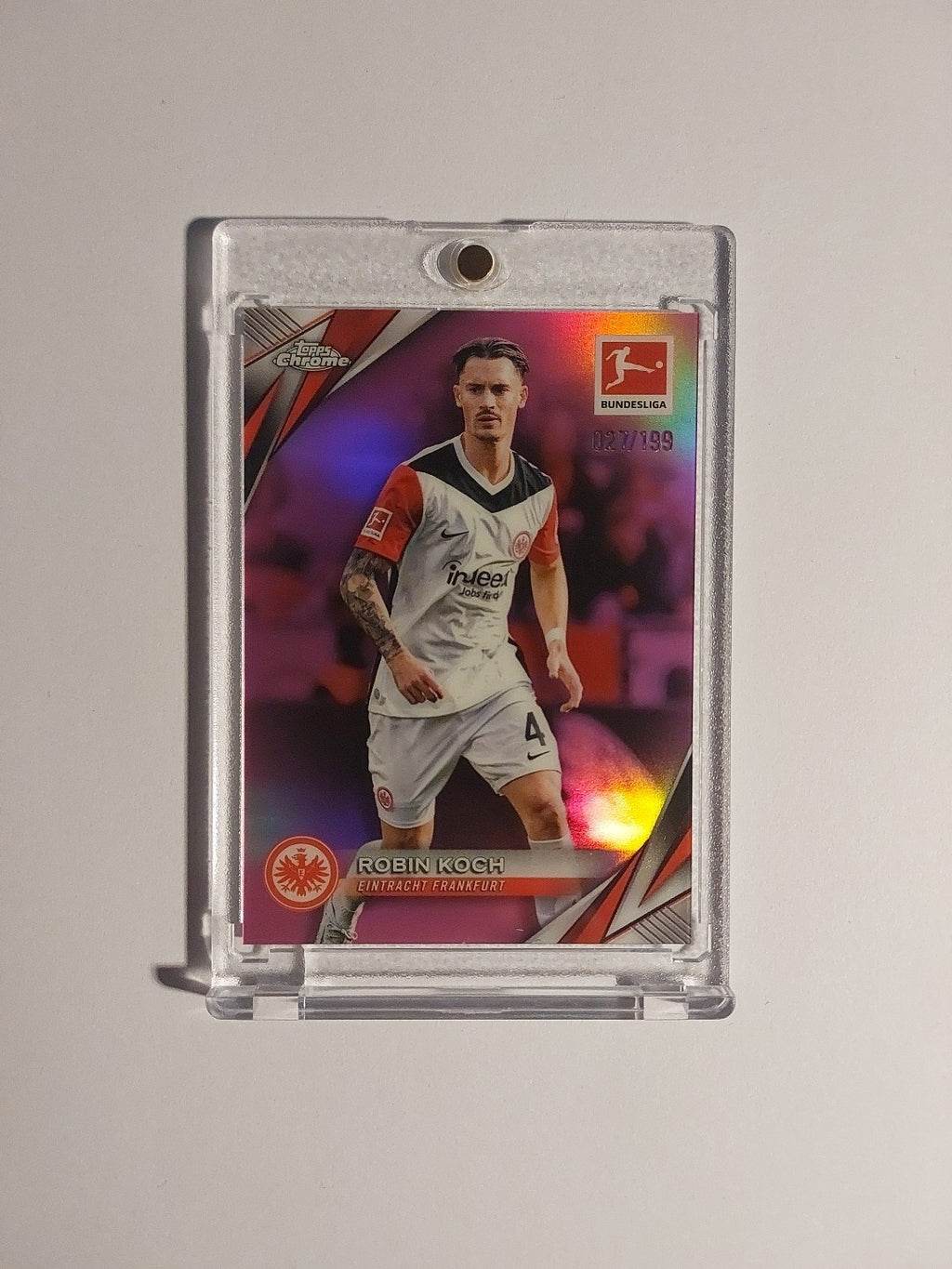 Topps Chrome Bundesliga 2025-26 Robin Koch Eintracht Frankfurt Parallel 27/199 – Bild 1