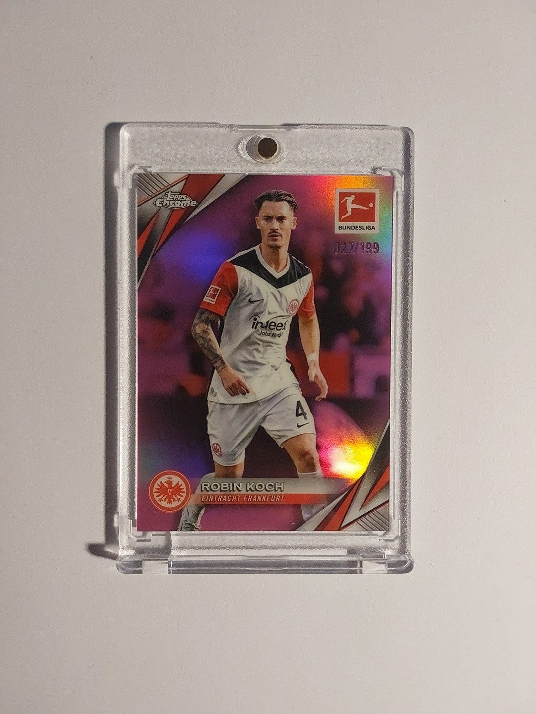 Topps Chrome Bundesliga 2025-26 Robin Koch Eintracht Frankfurt Parallel 27/199 – Bild 1