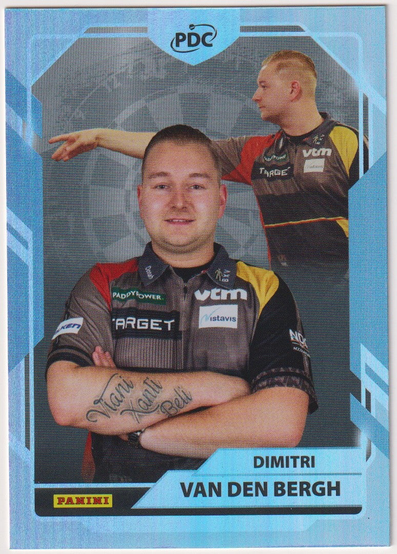 Panini PDC World Championship 2026 Dimitri Van den Bergh Refractor Parallel – Bild 1