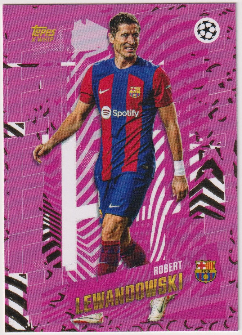 Topps X Whip 2022-23 Robert Lewandowski FC Barcelona Champions League Parallel – Bild 1