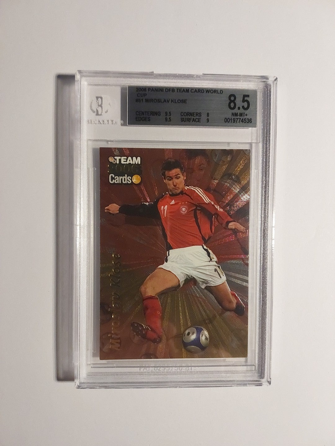 Panini World Cup 2006 Miroslav Klose Deutschland Parallel Refractor BGS 8.5 PSA – Bild 1