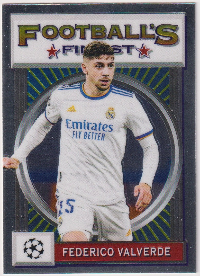 Topps Football's Finest 2022-23 Federico Valverde Real Madrid C.F. Parallel Rare – Bild 1