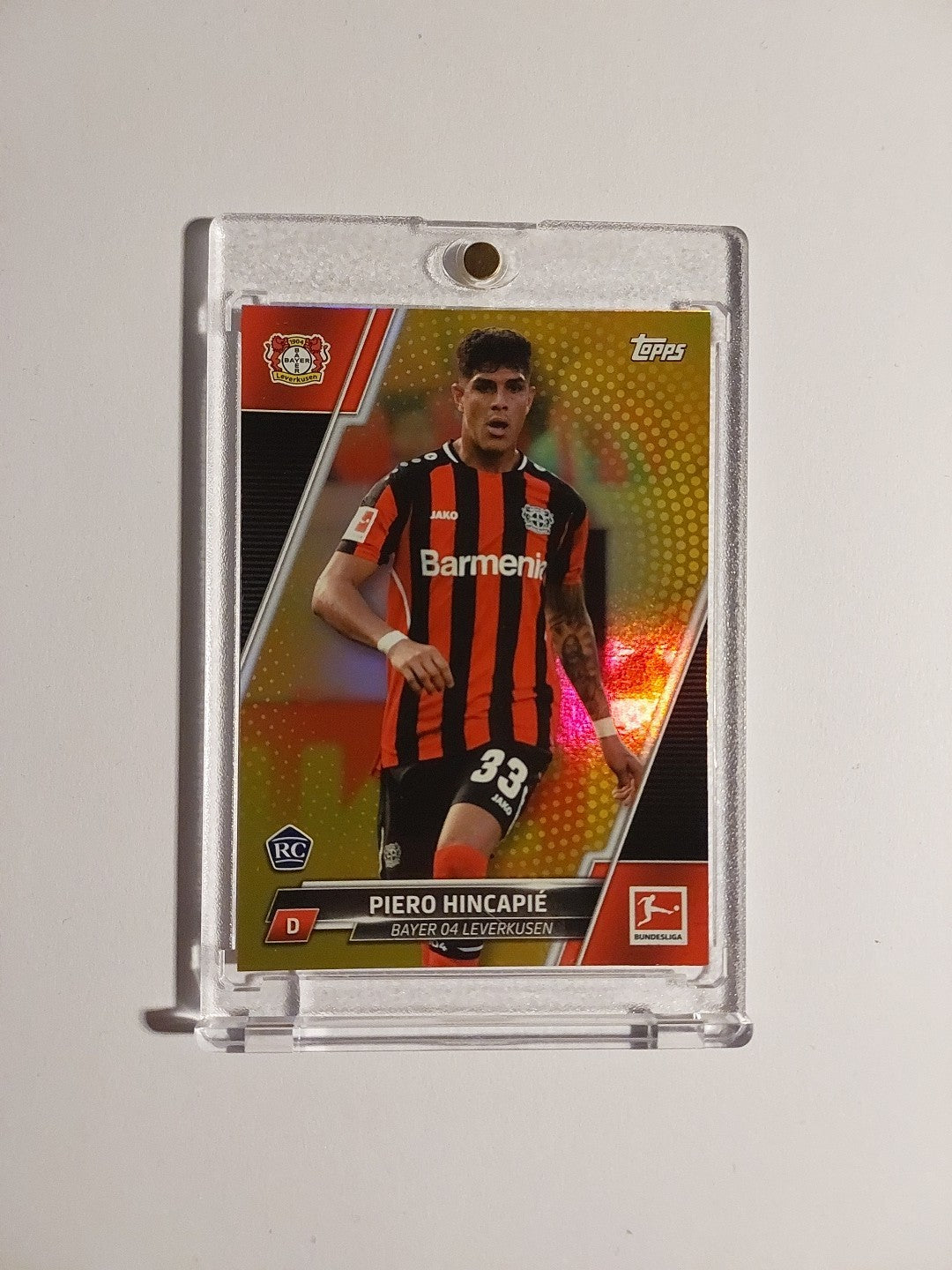Topps Bundesliga 2021-22 Piero Hincapie Bayer Leverkusen Parallel 47/50 Rookie – Bild 1