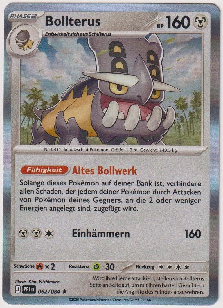Pokemon TCG Bastiodon #62/084 Rare (R) Holo Deutsch 2026 – Bild 1