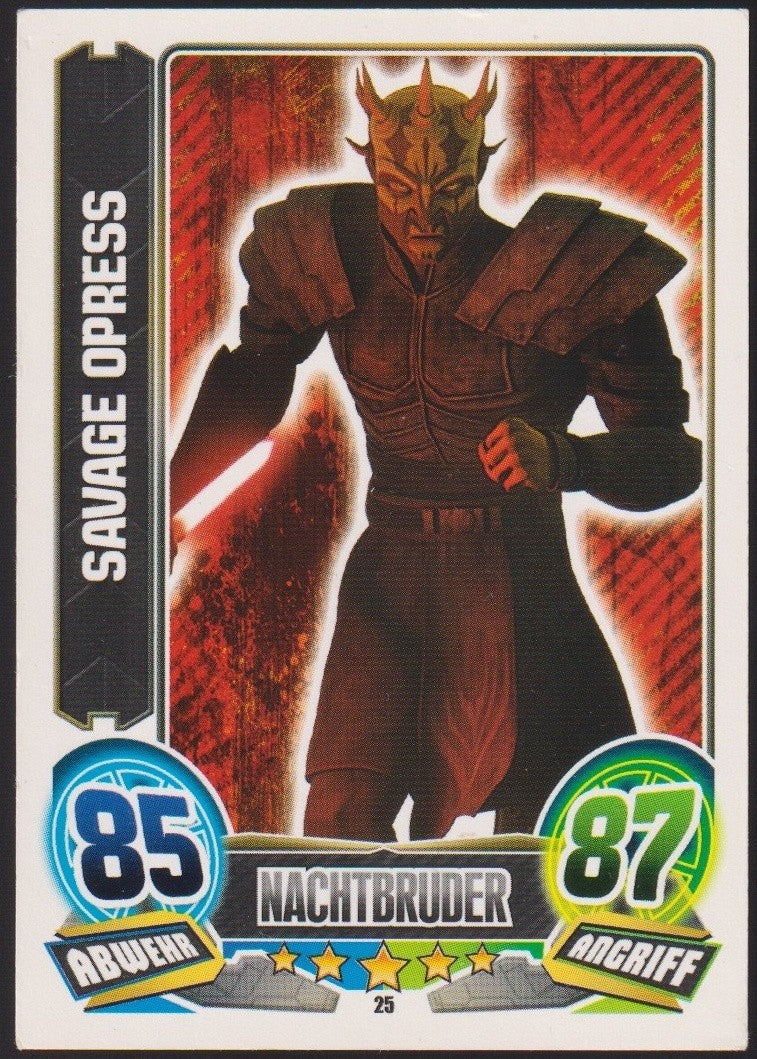 Topps Star Wars 2011 Savage Opress Nachtbruder Separatist TCG Rare #25 – Bild 1