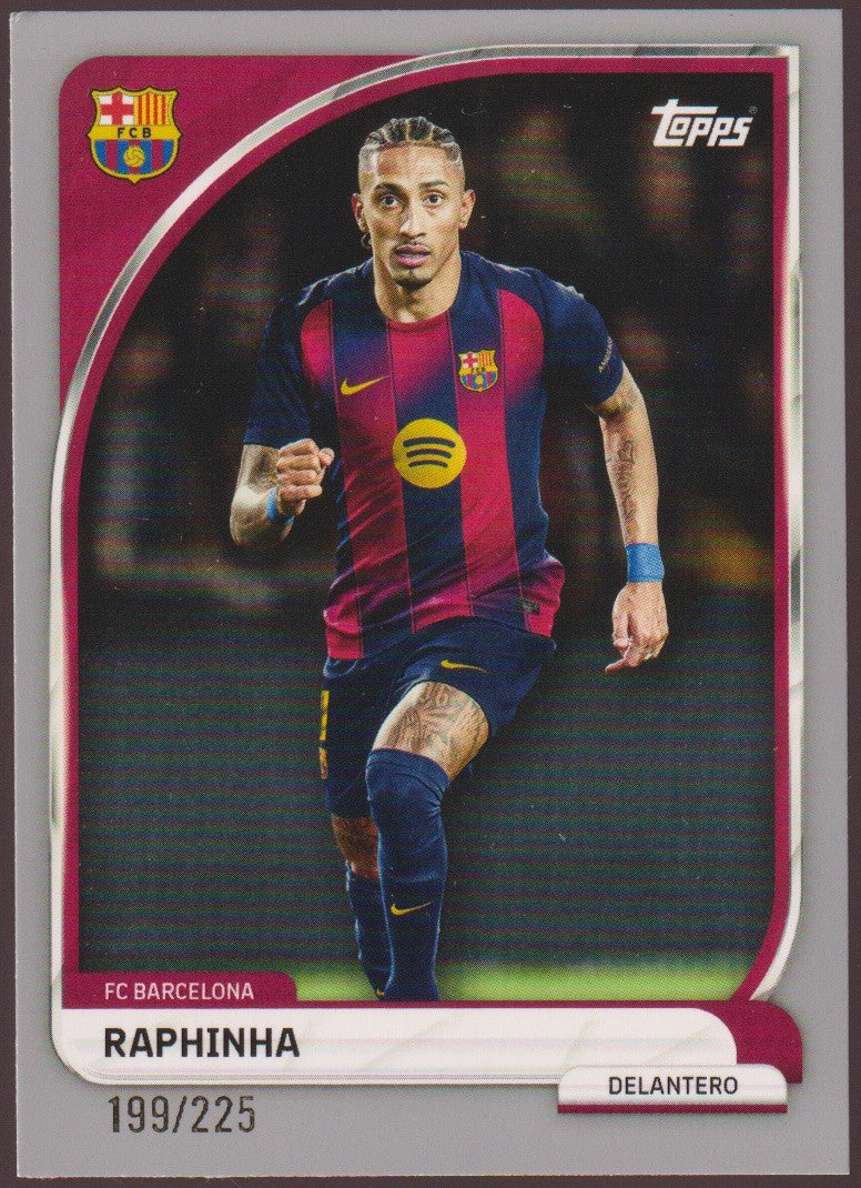 Topps 2024-25 Raphinha FC Barcelona Parallel 199/225 Rare – Bild 1