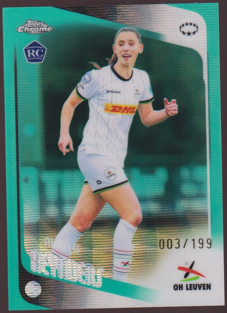 Topps Chrome 2025-26 Aurelie Reynders Oud-Heverlee Leuven Parallel 3/199 Rookie – Bild 1