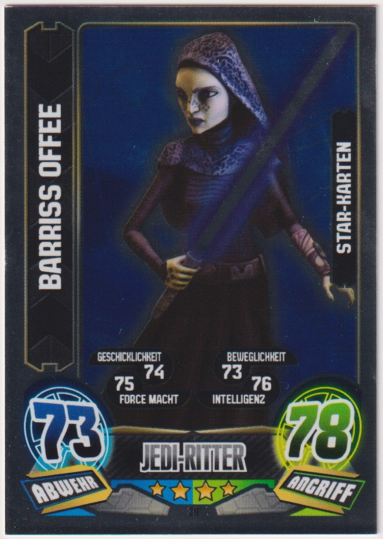 Topps Star Wars 2015 Barriss Offee Republik Jedi-Ritter TCG Rare – Bild 1