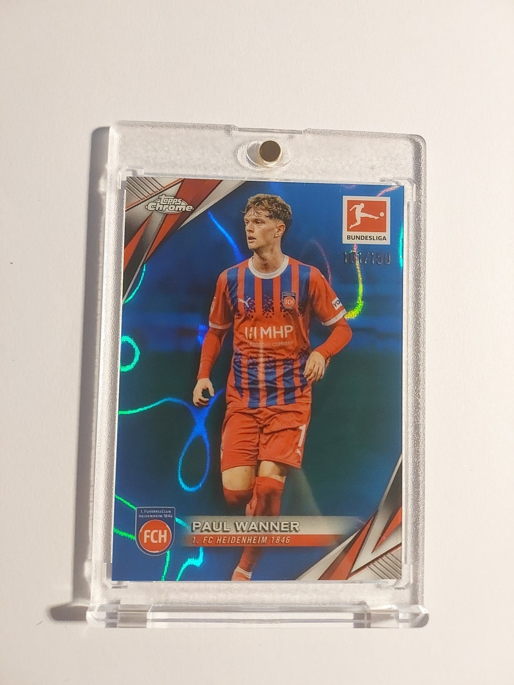 Topps Chrome Bundesliga 24-25 Paul Wanner Heidenheim Nummeriert 101/150 Parallel – Bild 1