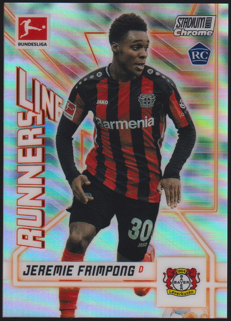 Topps Stadium Chrome 2021-22 Jeremie Frimpong Rookie Bayer Leverkusen Parallel – Bild 1