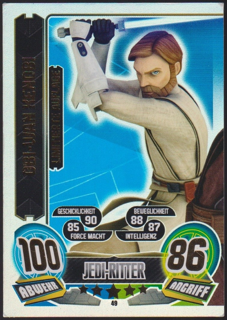Topps Star Wars 2011 Obiwan Kenobi Jedi Republik TCG Ultra Rare Dual 1/2 – Bild 1