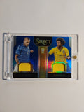 Panini Select 2015-16 Alves & Marcelo Dual Patch Relic Brasilien Parallel 33/99 – Bild 1