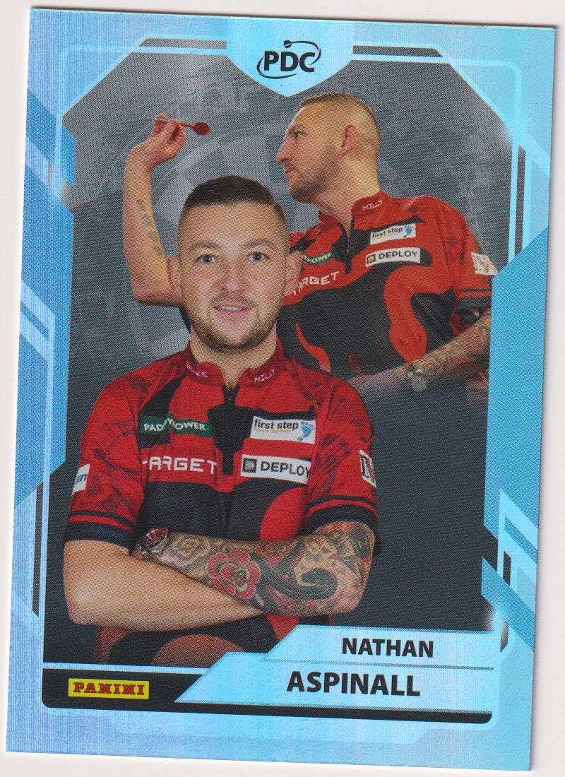 Panini PDC World Championship 2026 Nathan Aspinall "The ASP" Refractor Parallel – Bild 1