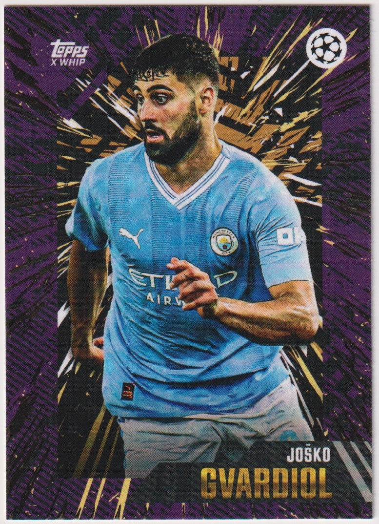 Topps X 2022-23 Josko Gvardiol Manchester City UEFA Champions League Parallel – Bild 1