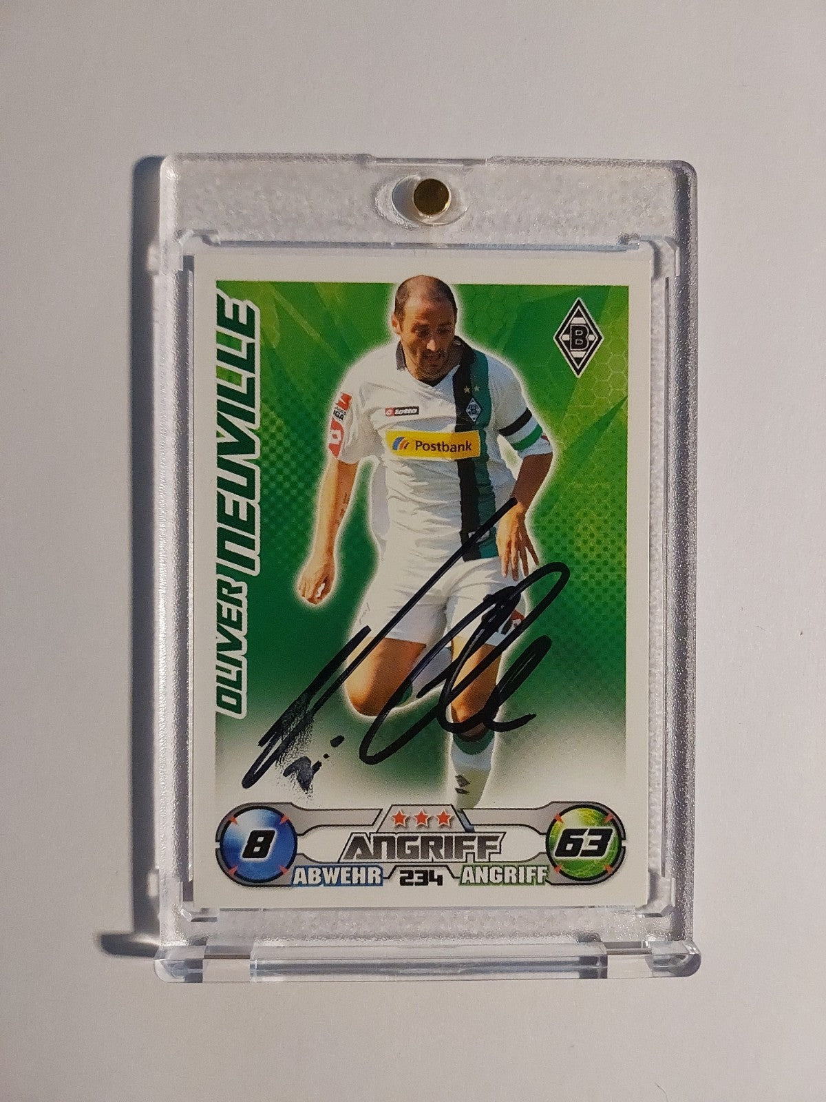 Topps Bundesliga 2012-13 Oliver Neuville On Card Auto Mönchengladbach Vintage – Bild 1