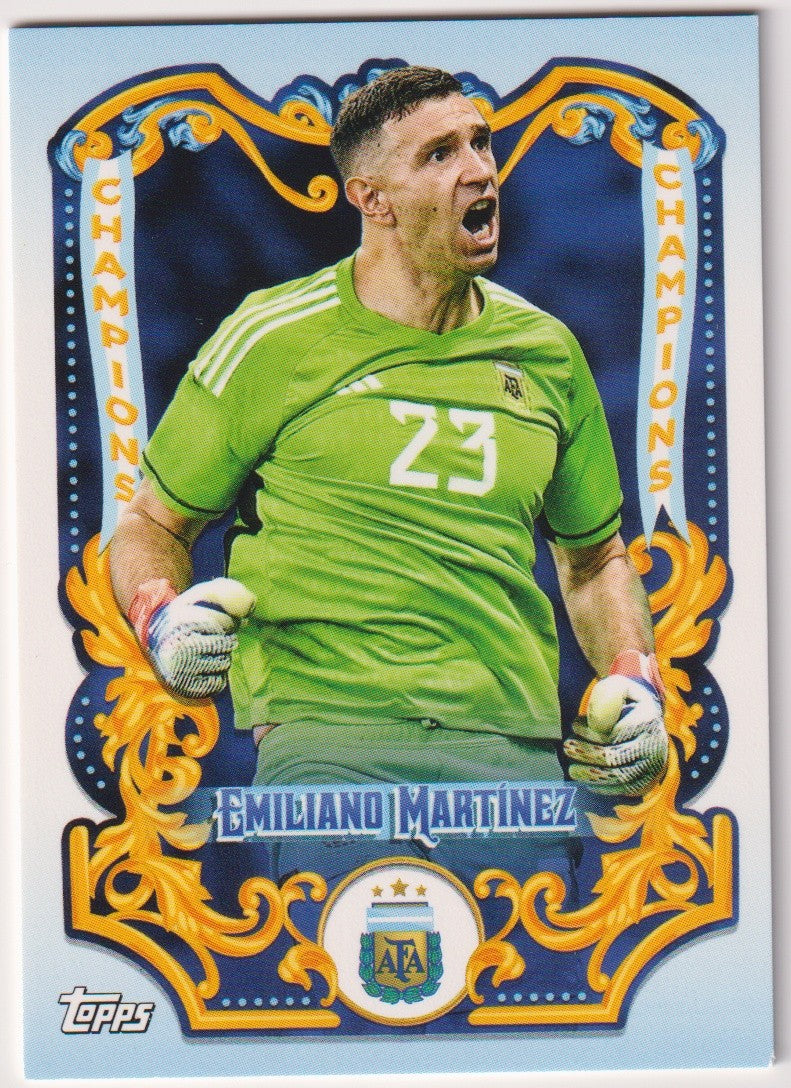 Topps Argentina Lineage 2022-23 Emiliano Martinez Champions Parallel – Bild 1