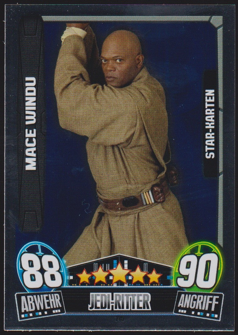 Topps Star Wars 2013 Mace Windu Republik Die Jedi-Ritter TCG Rare – Bild 1