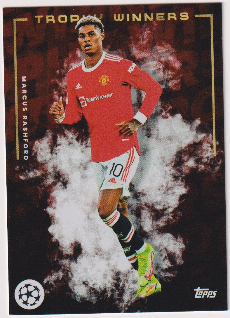 Topps Trophy Winners 2021-22 Marcus Rashford Manchester United Parallel Rare – Bild 1