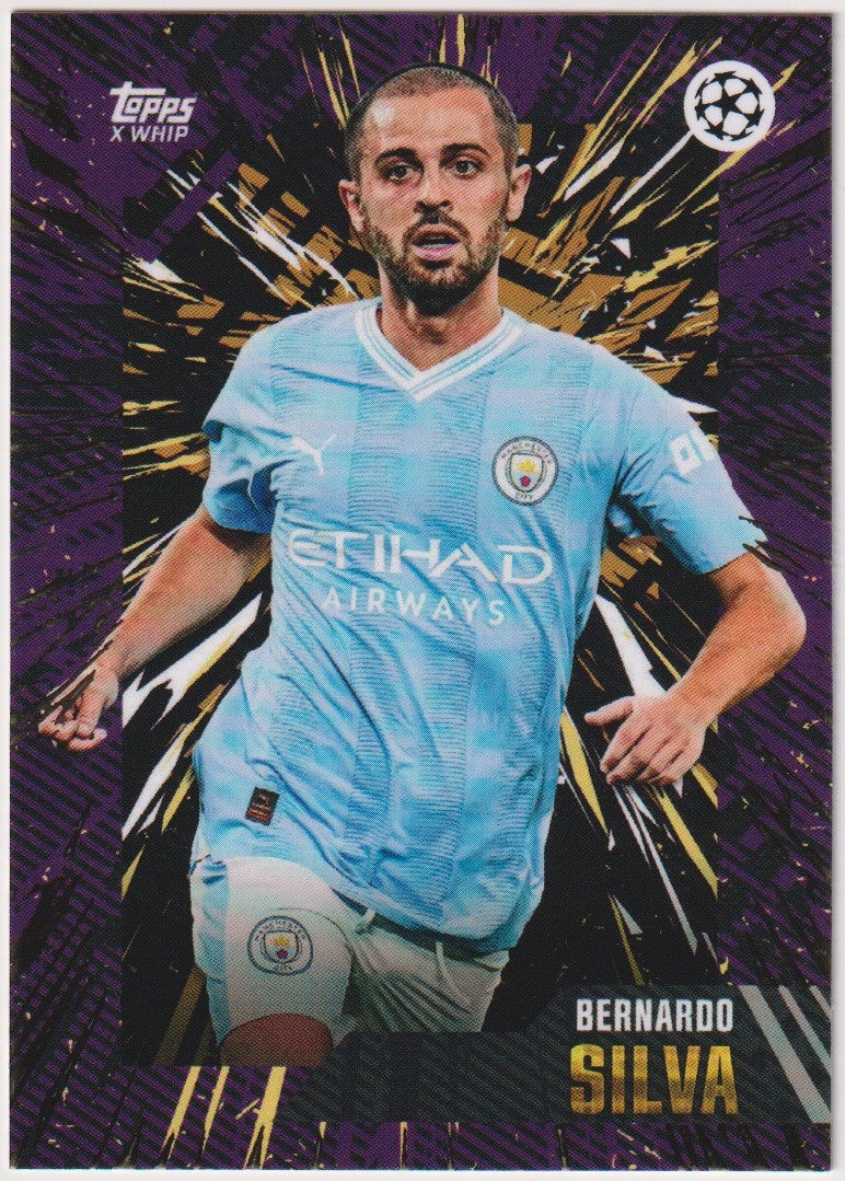 Topps X Whip Bernardo Silva Manchester City UEFA Champions League Parallel Rare – Bild 1