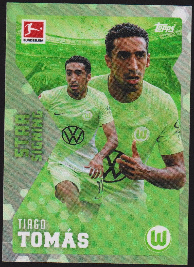Topps Star Signing Tiago Tomás VfL Wolfsburg Parallel Rare – Bild 1
