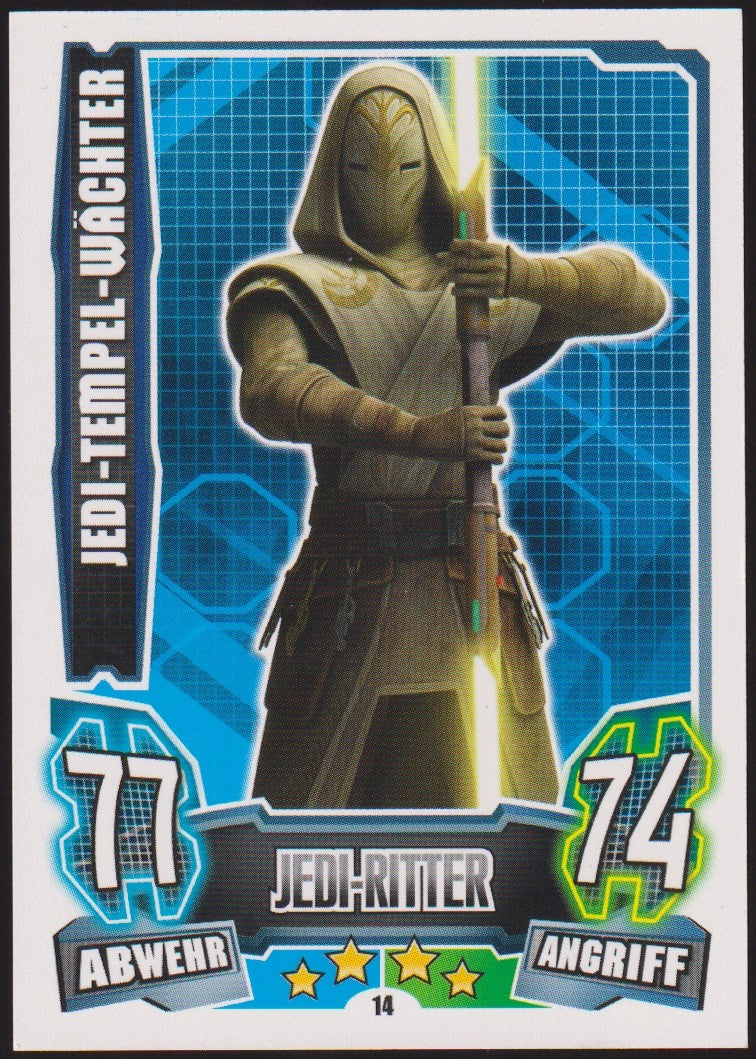 Topps Star Wars 2013 Jedi-Ritter Jedi-Tempel-Wächter Republik TCG Rare #77 – Bild 1