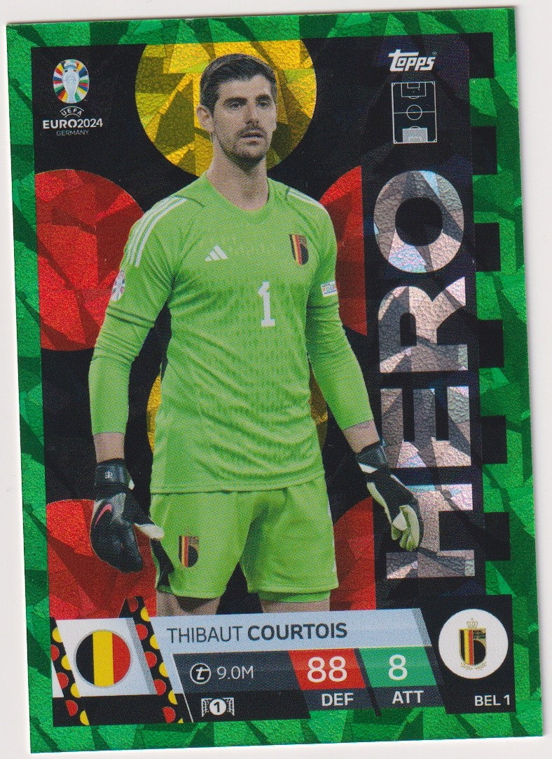 Topps Match Attax 2023-24 Thibaut Courtois Belgium Parallel Rare – Bild 1