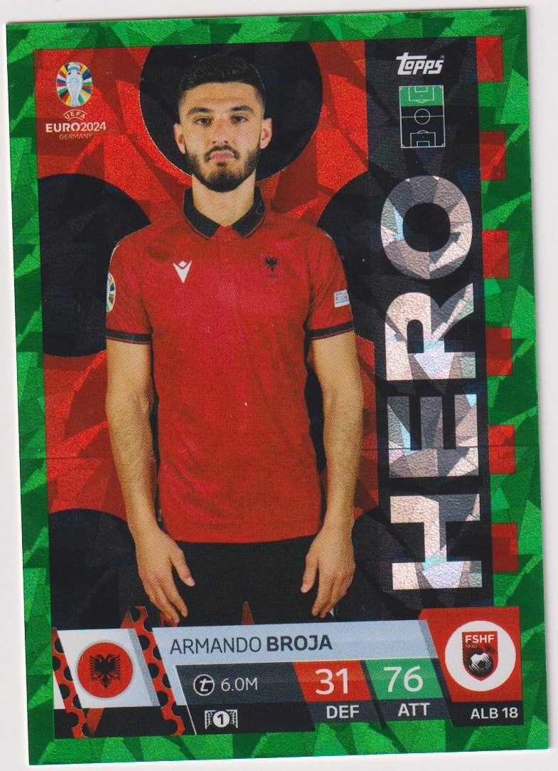 Topps Match Attax 2023-24 Armando Broja Albania Parallel Rare – Bild 1